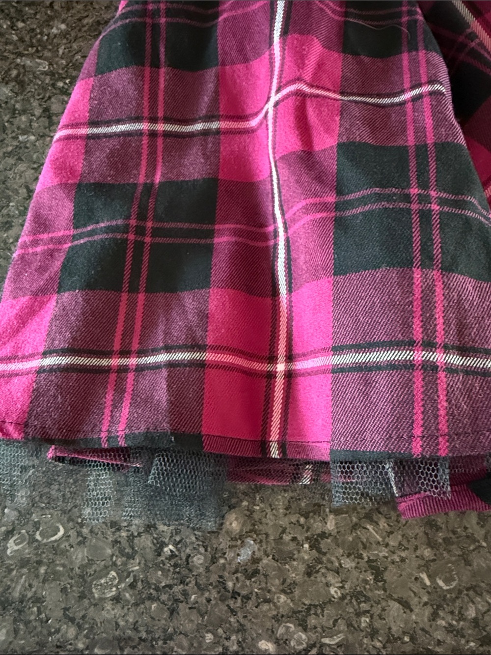 Hearts & Roses Berry Plaid Retro Pinup Style Dress - Picture 5 of 6